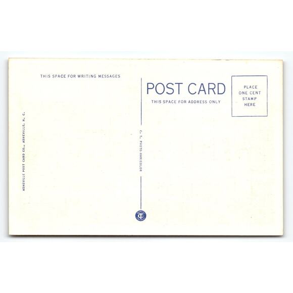 Whitfield Hall Blue Mountain College Linen Postcard Blue Mountain MS 1940s - Picture 2 of 2